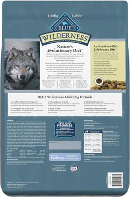 Show full view: Blue Buffalo Wilderness Chicken Recipe Grain-Free Dry Dog Food, 11-lb bag slide 4 of 11