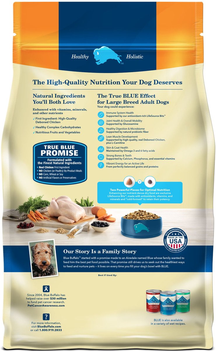 Blue buffalo large clearance breed adult dog food