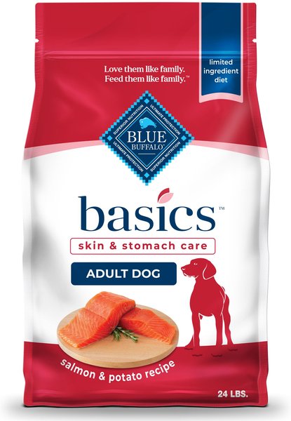 BLUE BUFFALO Basics Skin Stomach Care Adult Salmon Potato Recipe Dry Dog Food 24 lb bag Chewy