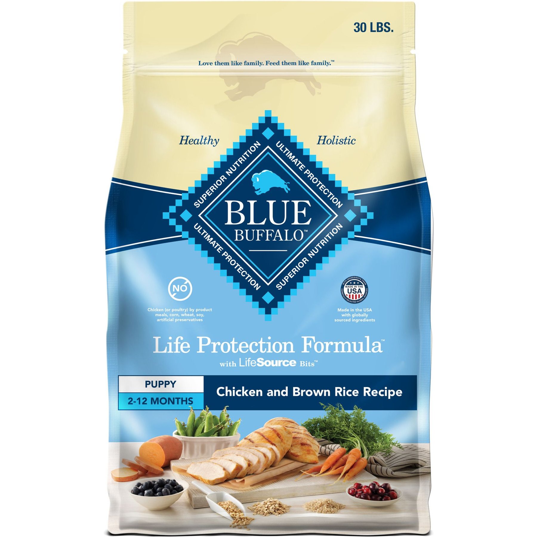 Blue buffalo shop puppy food calories