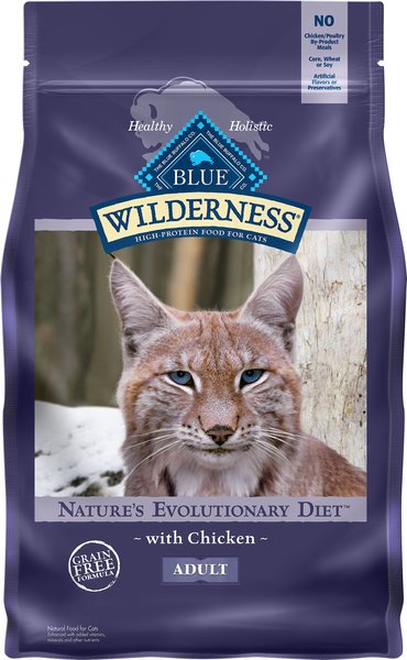 Blue Buffalo Wilderness Chicken Recipe Grain-Free Dry Cat Food, 6-lb bag slide 1 of 9