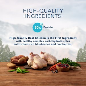 Blue Buffalo Wilderness Chicken Recipe Grain-Free Dry Cat Food, 12-lb bag