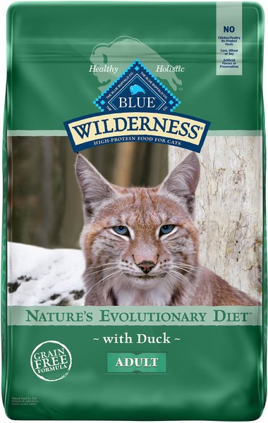 Blue Buffalo Wilderness Duck Recipe Grain-Free Dry Cat Food, 11-lb bag slide 1 of 7