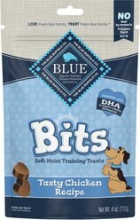 Blue Buffalo Blue Bits Tasty Chicken Recipe Soft-Moist Training Dog Treats, 4-oz bag