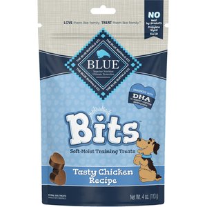 Blue Buffalo Blue Bits Tasty Chicken Recipe Soft-Moist Training Dog Treats, 4-oz bag