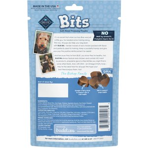 Blue Buffalo Blue Bits Tasty Chicken Recipe Soft-Moist Training Dog Treats, 4-oz bag