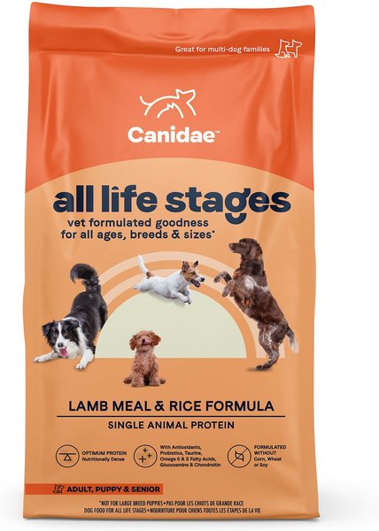 CANIDAE All Life Stages Lamb Meal & Rice Formula Dry Dog Food, 5-lb bag slide 1 of 10
