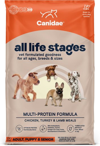 CANIDAE All Life Stages Multi-Protein Formula Dry Dog Food, 40-lb bag