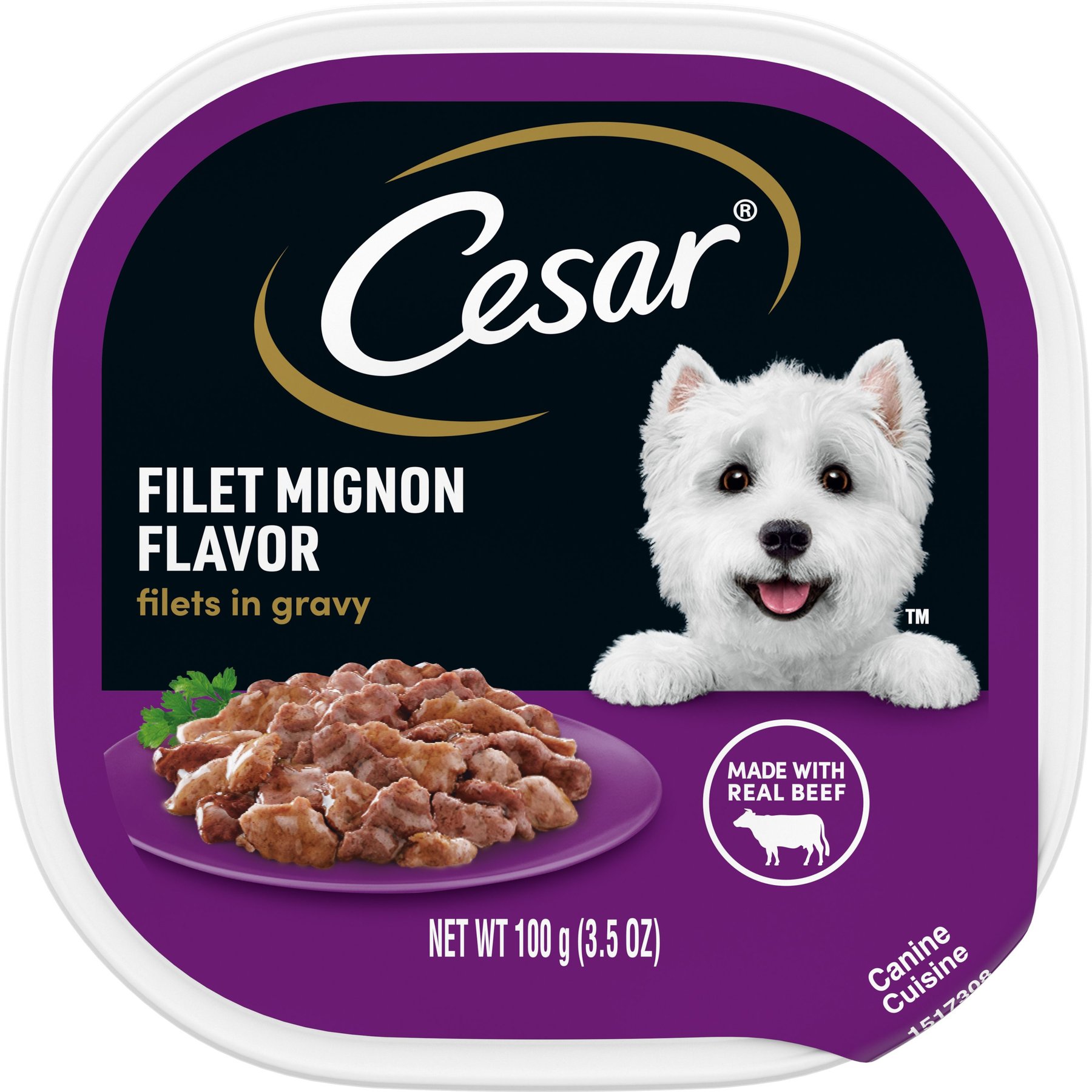 CESAR Filets in Gravy Filet Mignon Flavor Adult Wet Dog Food Trays