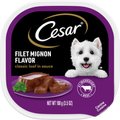 Cesar Classic Loaf in Sauce Filet Mignon Flavor Grain-Free Small Breed Adult Wet Dog Food Trays, 3.5-oz, case of 24