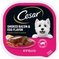 Cesar Classic Loaf in Sauce Smoked Bacon & Egg Flavor Adult Wet Dog Food Trays, 3.5-oz, case of 24
