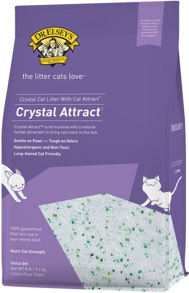 Dr. Elsey's Precious Cat Crystal Silica Unscented Non-Clumping Cat Litter, 8-lb bag slide 1 of 5
