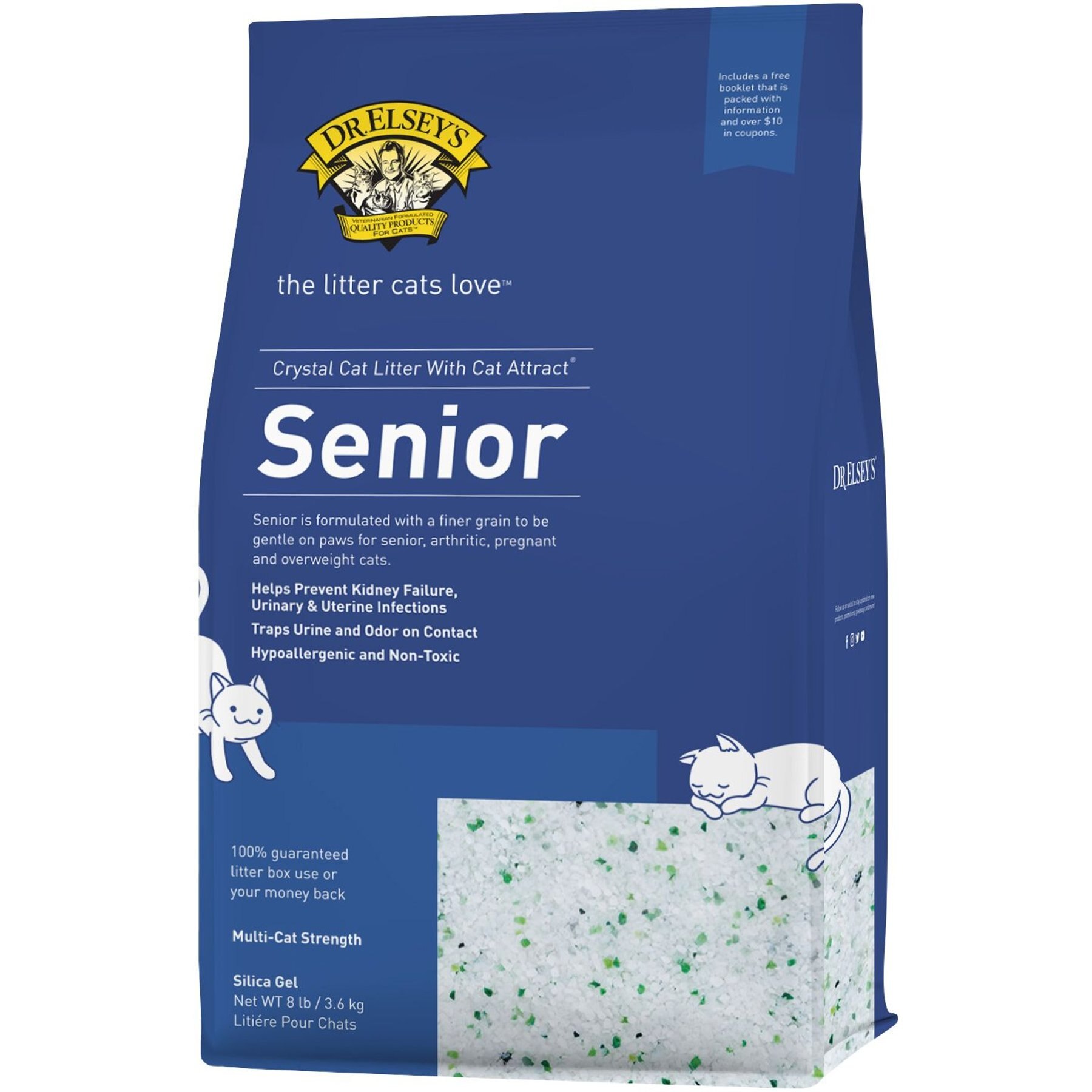 Dr. Elsey's Precious Cat Unscented Non-Clumping Crystal Cat Litter