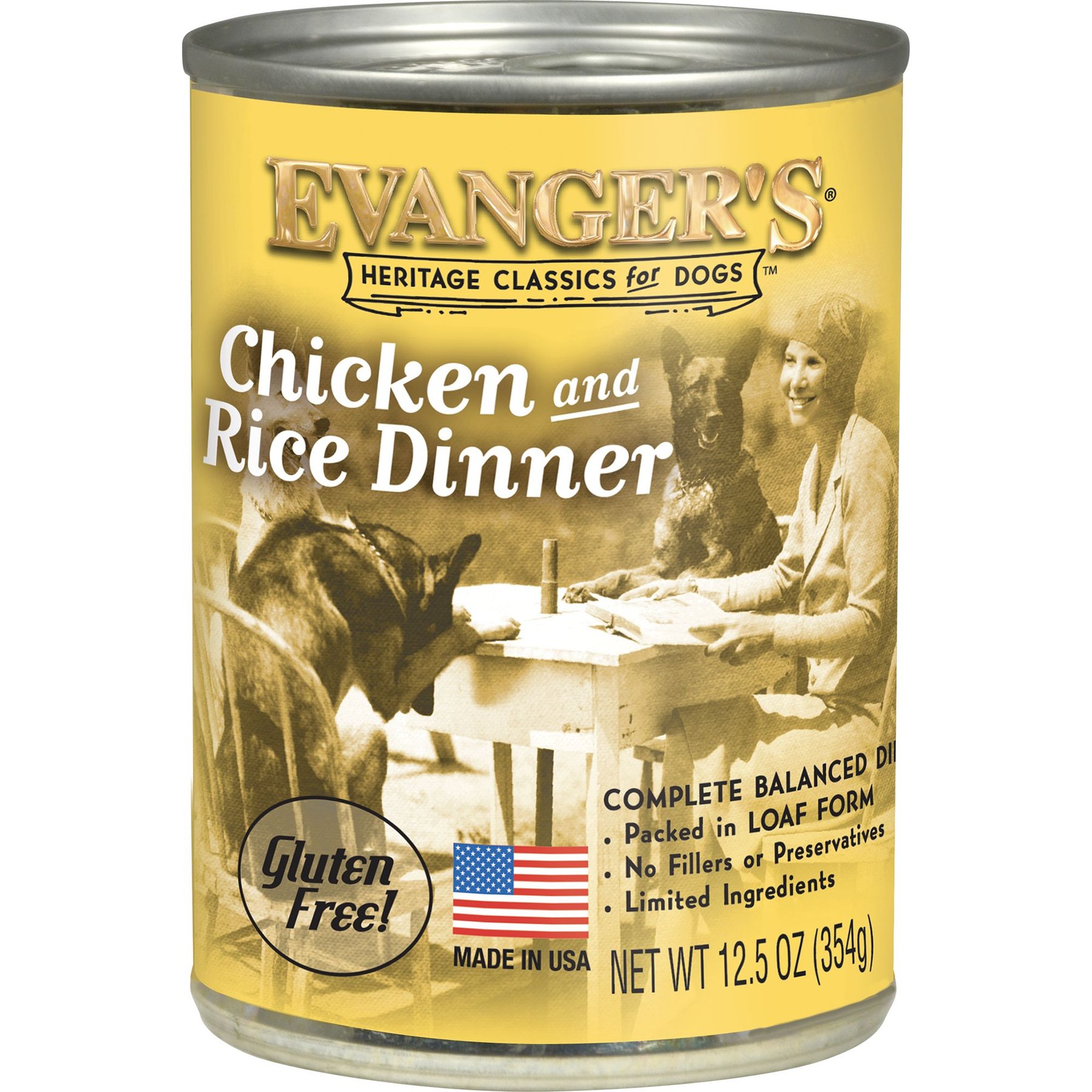 EVANGER S Classic Recipes Chicken Rice Canned Dog Food 12.5 oz