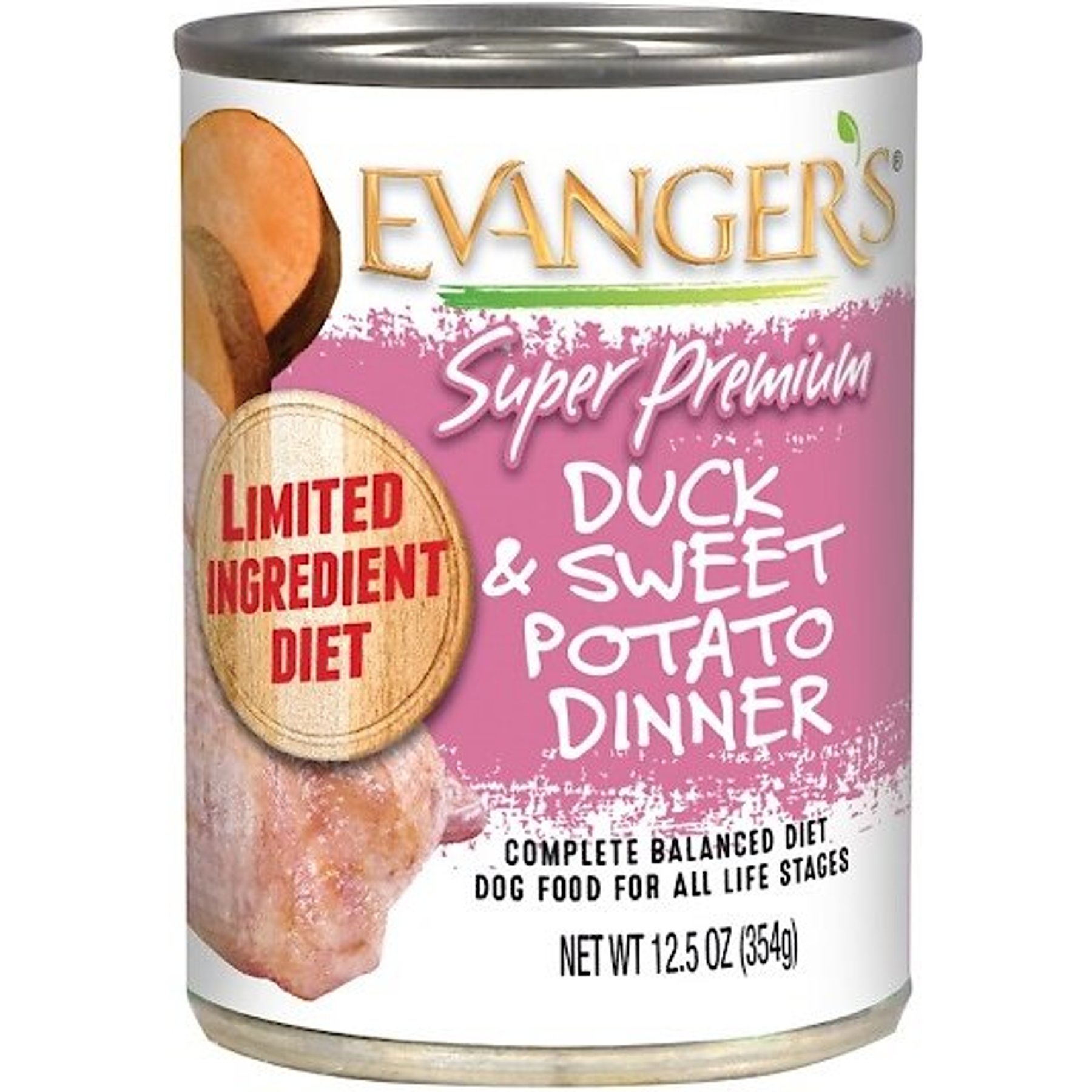 EVANGER S Super Premium Duck Sweet Potato Dinner Canned Dog Food