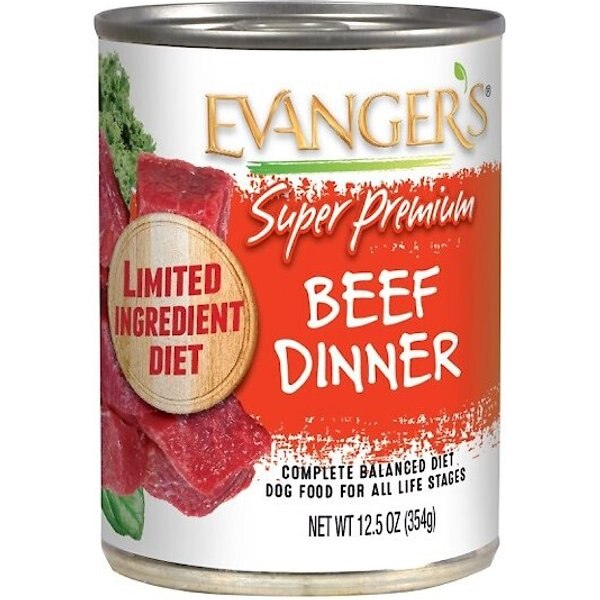 EVANGER'S Classic Recipes Beef GrainFree Canned Dog Food, 12.5oz