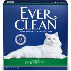 Ever Clean Extra Strength Unscented Clumping Clay Cat Litter, 25-lb box slide 2 of 6