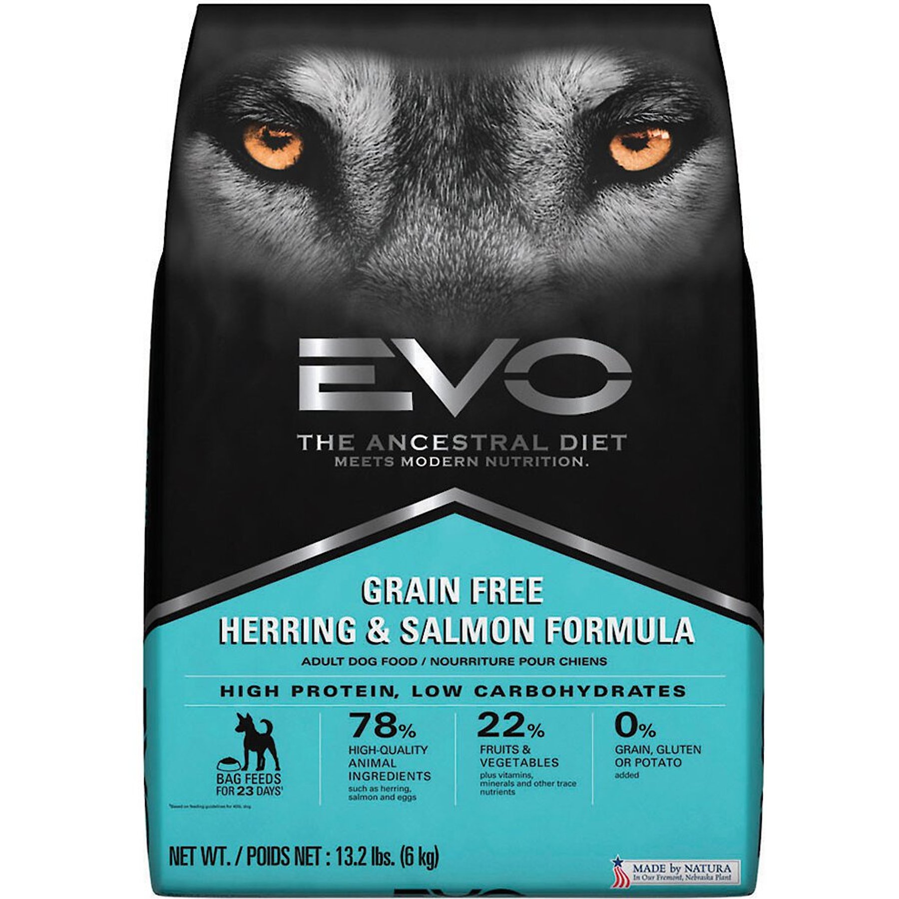 EVO Grain Free Herring Salmon Formula Adult Dry Dog Food