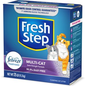 Fresh Step Multi-Cat Scented Clumping Clay Cat Litter, 25-lb box