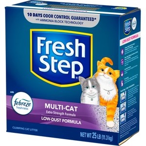 Fresh Step Multi-Cat Extra Strength Scented Clumping Cat Litter, 25-lb