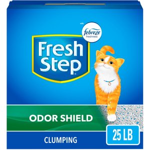 Fresh Step Odor Shield Scented Clumping Clay Cat Litter, 25-lb box