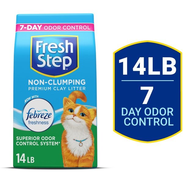 FRESH STEP Premium Scented NonClumping Cat Litter, 14lb