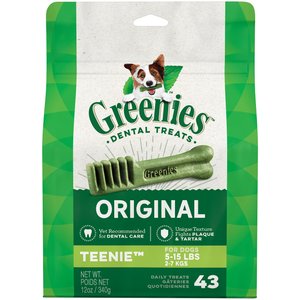 Greenies Teenie Dental Dog Treats, 43 count