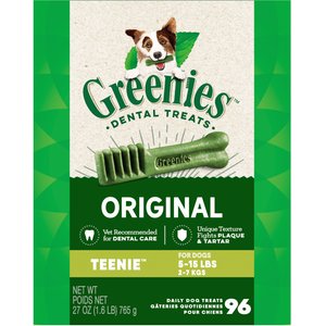 Greenies Teenie Dental Dog Treats, 96 count
