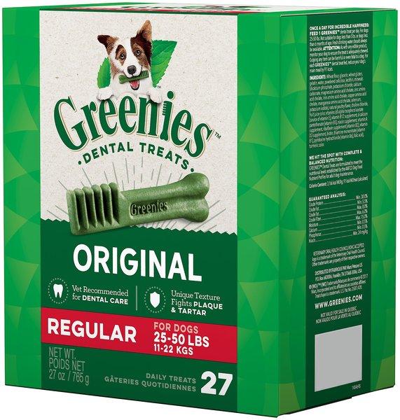 Greenies Regular Dental Dog Treats, 27 count slide 1 of 9