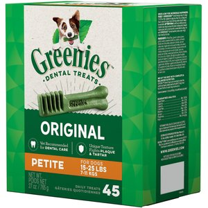 Greenies Petite Dental Dog Treats, 45 count