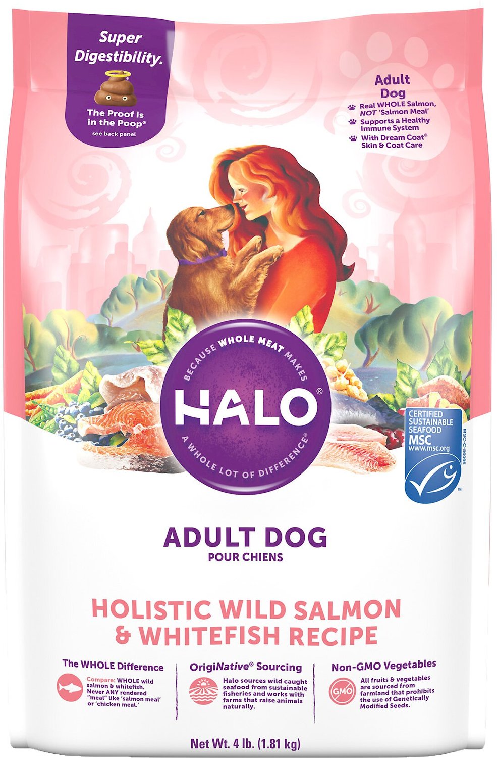 Halo Vigor Pork, Salmon & Venison Recipe Dry Dog Food
