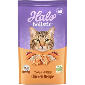 Halo Holistic Chicken & Chicken Liver Recipe Adult Dry Cat Food, 3-lb bag