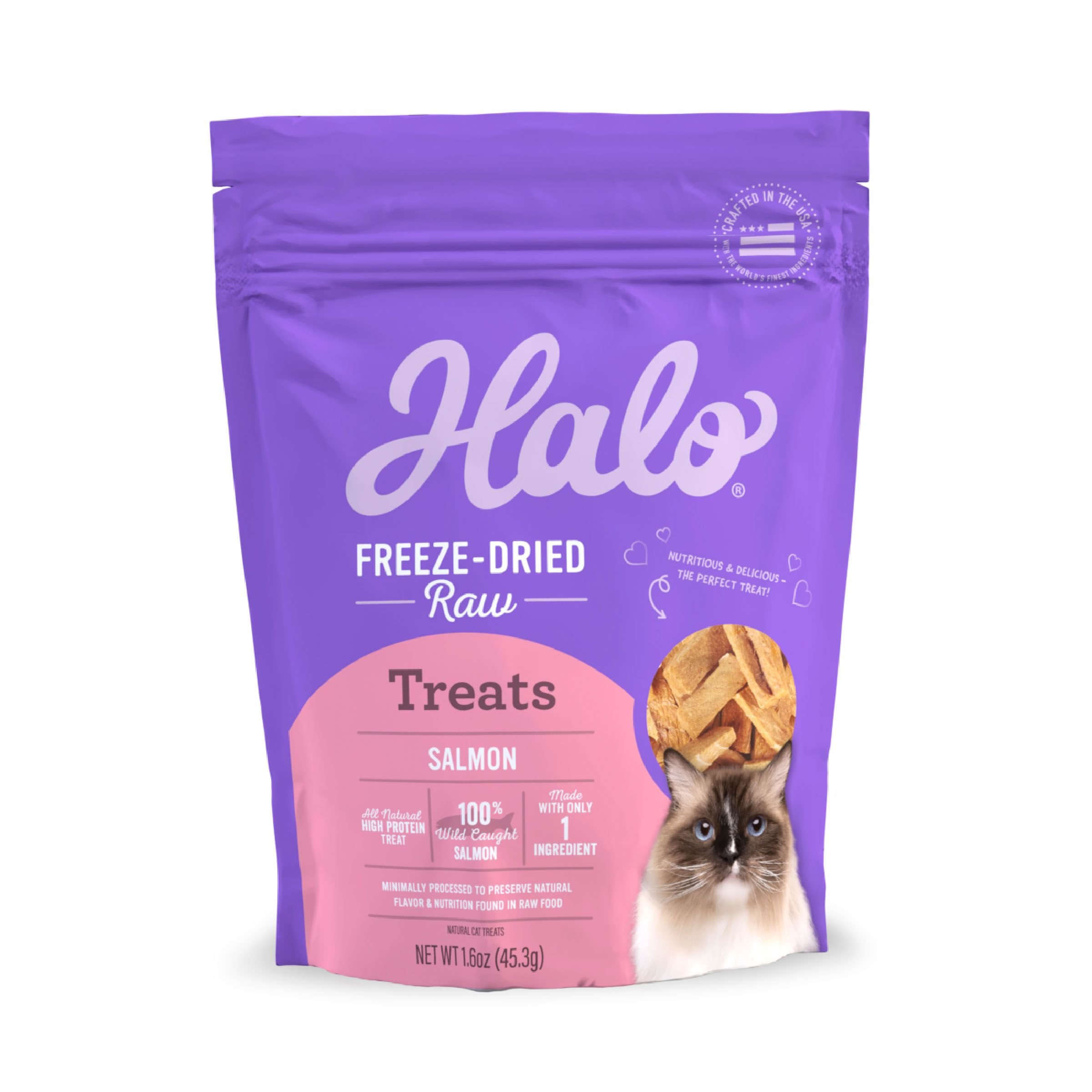 HALO LivaLittles GrainFree 100 Wild Salmon FreezeDried Cat Treats Customer Questions