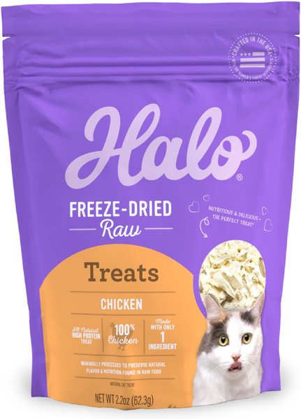 Halo Liv-a-Littles Grain-Free 100% Chicken Breast Freeze-Dried Dog & Cat Treats, 2.2-oz slide 1 of 9