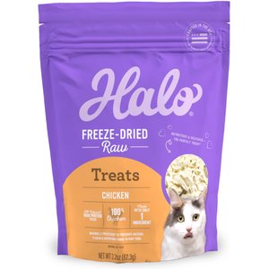 Halo 100% Chicken Breast Freeze-Dried Cat Treats, 2.2-oz bag