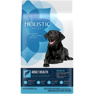 Holistic Select Adult Health Anchovy, Sardine & Salmon Meals Recipe Dry Dog Food, 4-lb bag