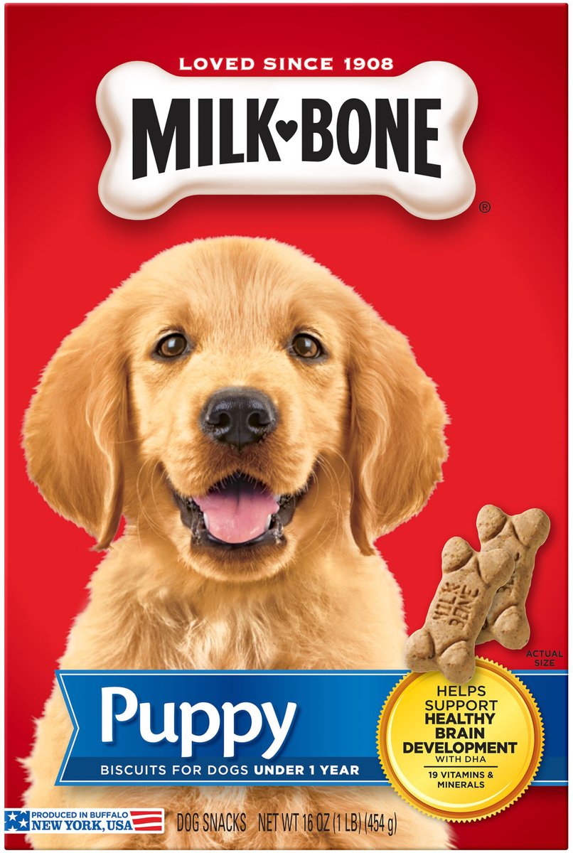 MILK BONE Original Puppy Biscuit Dog Treats 16 oz box Chewy