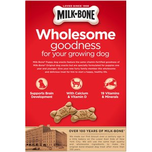 Milk-Bone Original Puppy Biscuit Dog Treats, 16-oz box