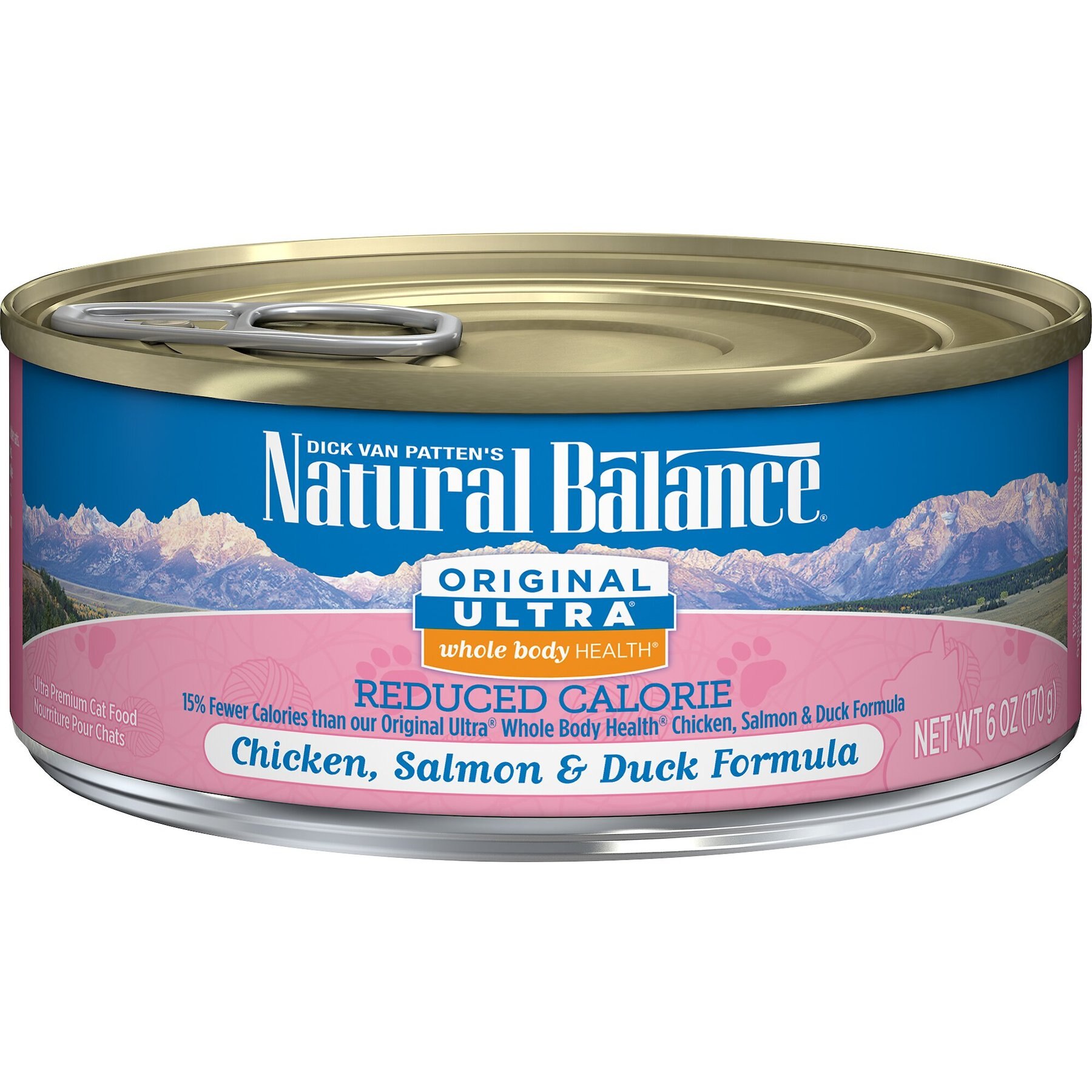 Discontinued NATURAL BALANCE Original Ultra Whole Body Health Reduced Calorie Chicken Salmon Duck Formula Canned Cat Food 6 oz case of 24 Chewy