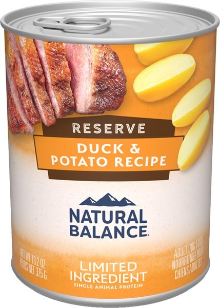 Natural Balance L.I.D. Limited Ingredient Diets Duck & Potato Formula Grain-Free Canned Dog Food, 13.2-oz, case of 12 slide 1 of 5