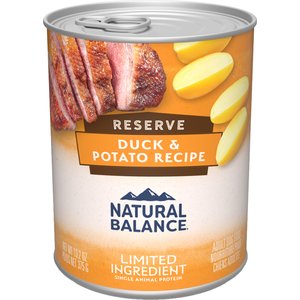Natural Balance L.I.D. Limited Ingredient Diets Duck & Potato Formula Grain-Free Canned Dog Food, 13.2-oz, case of 12