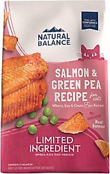 Natural Balance Limited Ingredient Grain-Free Salmon & Green Pea Recipe Dry Cat Food, 10-lb bag