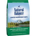 Natural Balance L.I.D. Limited Ingredient Diets Lamb & Brown Rice Formula Dry Dog Food, 28-lb bag