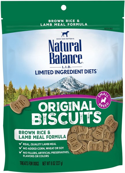 Natural Balance L.I.D. Limited Ingredient Diets Brown Rice & Lamb Meal Formula Dog Treats