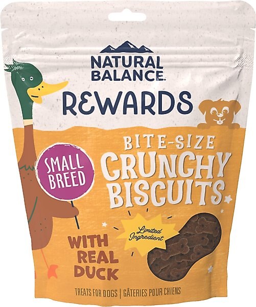 Natural Balance Rewards Crunchy Biscuits with Real Duck Dog Treats, 8-oz bag slide 1 of 8