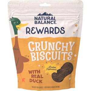 Natural Balance Rewards Crunchy Biscuits with Real Duck Dog Treats, 14-oz bag
