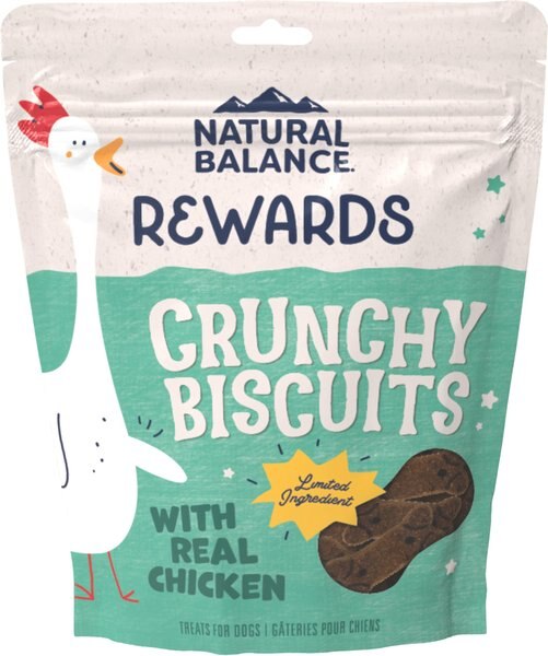 Natural Balance Rewards Crunchy Biscuits with Real Chicken Dog Treats, 14-oz bag slide 1 of 8