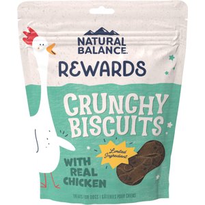 Natural Balance Rewards Crunchy Biscuits with Real Chicken Dog Treats, 14-oz bag