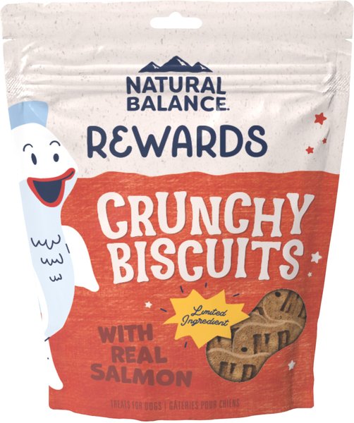 Natural Balance Rewards Crunchy Biscuits with Real Salmon Dog Treats, 14-oz bag slide 1 of 9