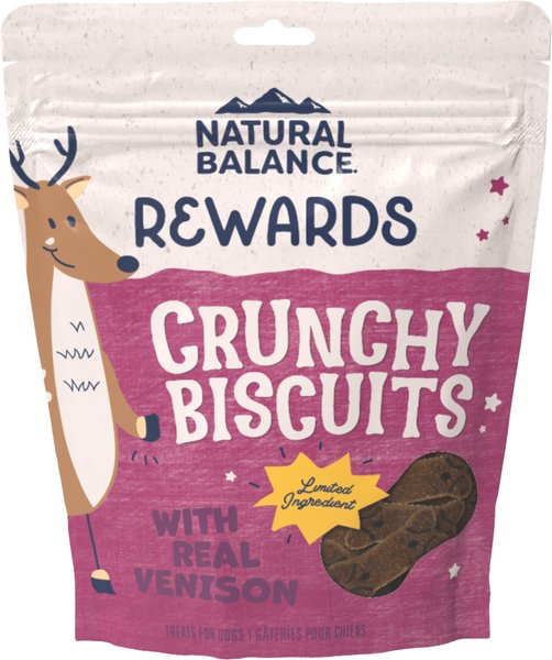 Natural Balance Rewards Crunchy Biscuits with Real Venison Dog Treats, 14-oz bag slide 1 of 8